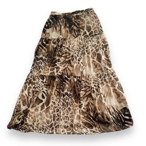 Boston Proper Dessert Animal Sahara Maxi Skirt